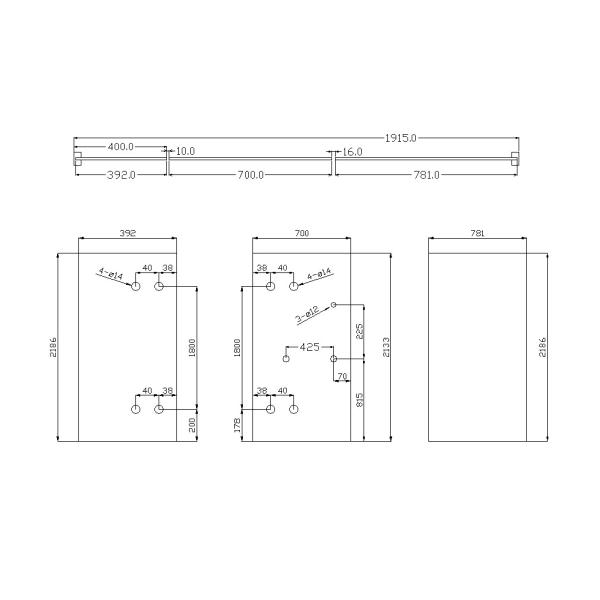 Stainless Steel Frameless Shower Screen Hinges High Precision Casting