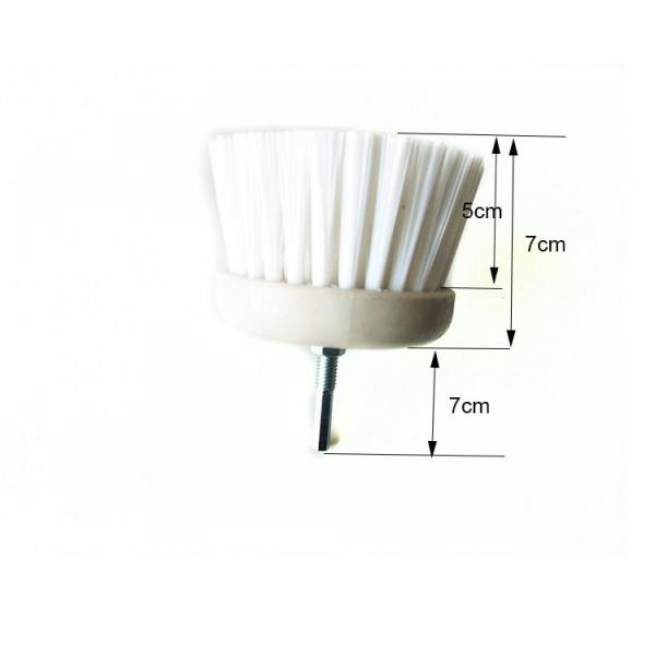 7 см электрическая сверла чистка щетка набор белый Бристл ПП проволока