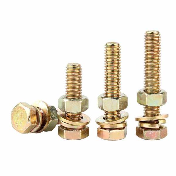 Boulon principal de joint de sortilège d'acier inoxydable finition passivée par longueur de vis de 2mm - de 150mm