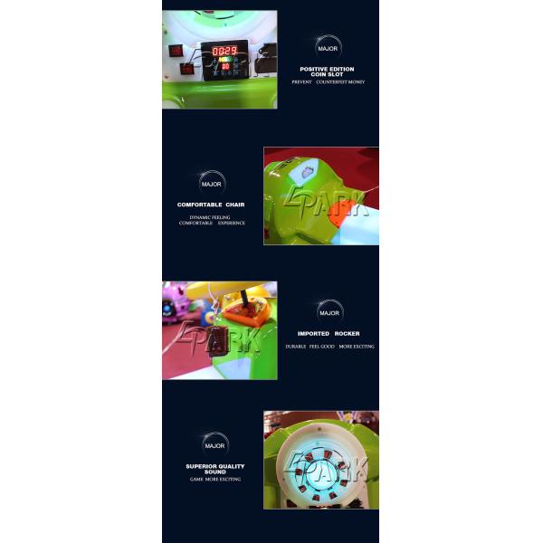 Outdoor Playground Kids Ride On Car / Frog Battery Powered Bumper Cars With LED Light