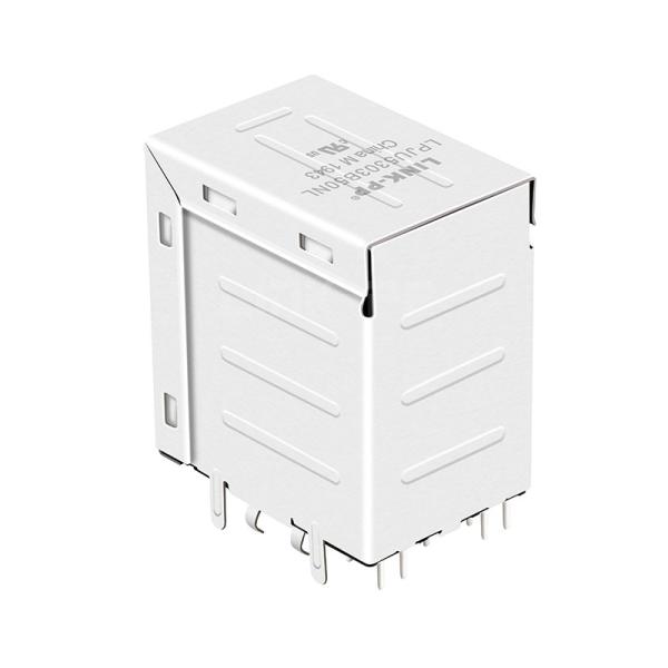LPJU5303B50NL 100/1000 Base-T RJ45 Jack with Dual USB Modular Connector Tab Up Green/Green&Yellow LED