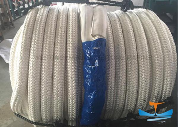 Customized Double Braided Mooring Rope Red , Green , Yellow Color