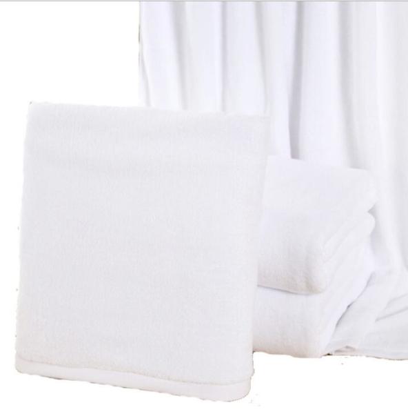 Extra big bath towel as 80*180cm, 800g white plain terry hotel towel for wholesale