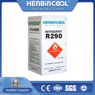 99.5 9.5kg Propane R290 Refrigerant Tank Colorless And Clear