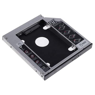 Transportador Blueendless Aluminum do disco rígido HDD do portátil 9.5MM SATA a SATA