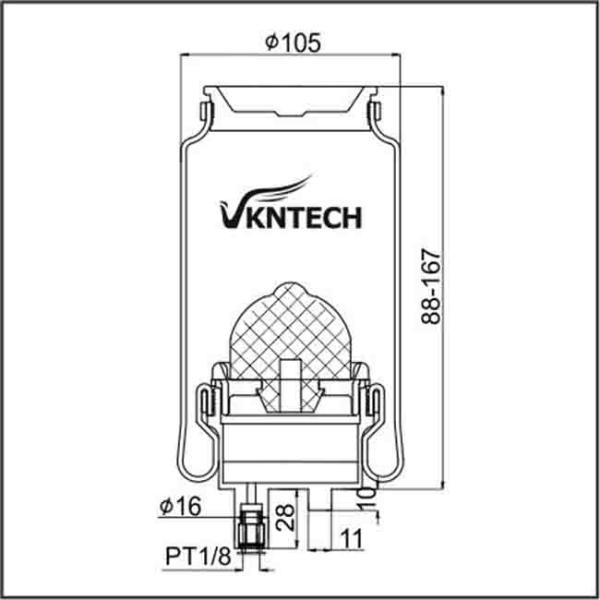 Заполненный газ усаживает подвес воздуха весны воздуха 5010.130.797G ревет SZ50-9 French car