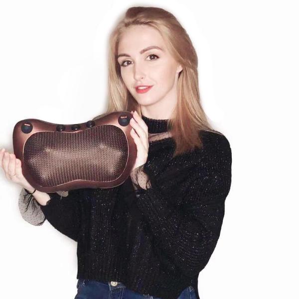 Глубокая замешивая подушка массажа шиацу, хэатед подушка массажа легкая работает