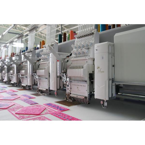 Multifunction 15 Heads Towel Embroidery Machine With Computer Flat Embroidery