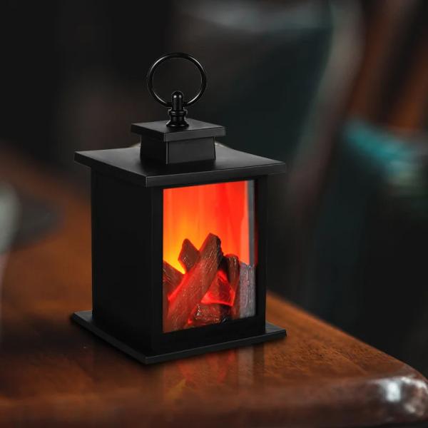 Project Installation Solar Power Supply Led Night Lights with Superior Flame Effect Light