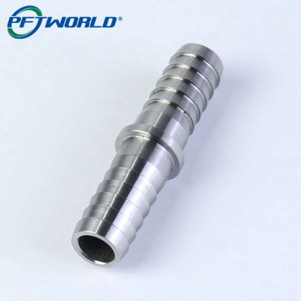 High Precision ±0.01mm Stainless Steel CNC Turned Parts for Custom Pipe Connection Components