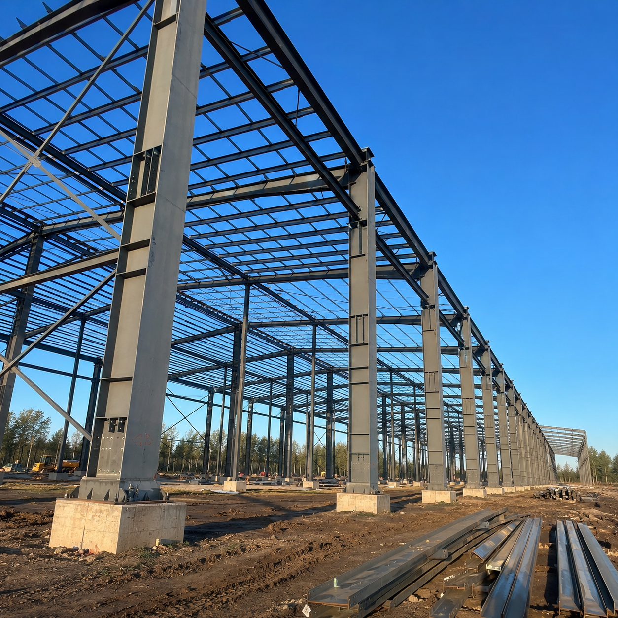 Color Steel Sandwich Panels Prefab Metal Buildings Modular Structure For Superior Structural Strength