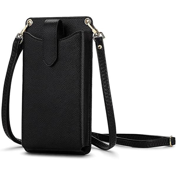 Small Cellphone Crossbody Wallet Synthetic Leather Material Cellphone Holder