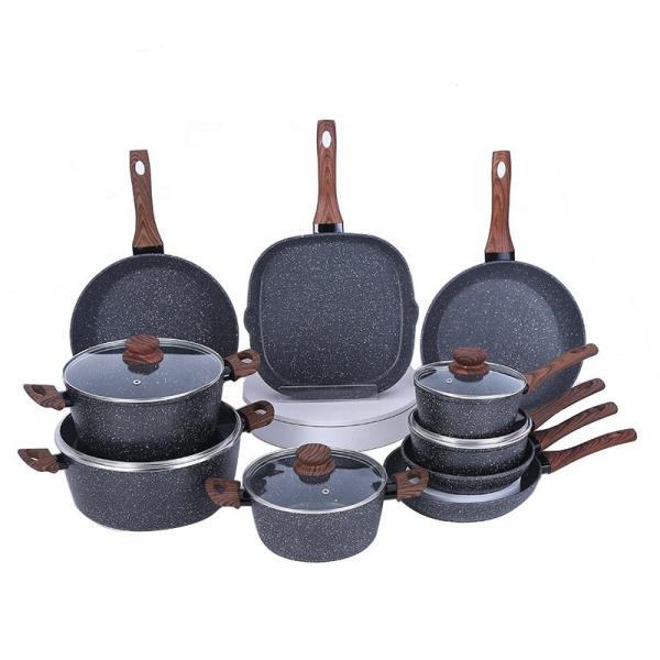Nonstick Aluminum Cookware Sets  Long Service Life For Home Kitchen