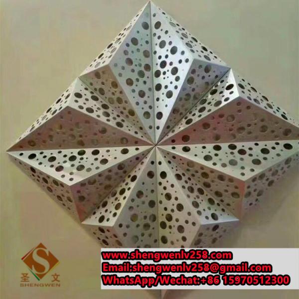 Wooden Grain Aluminum Solid Panel Customized Shopping Mall Curtain Wall
