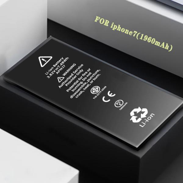100% Original Iphone 7 Lithium Ion Battery 3.82V 1960 Mah Smartphone Li Ion Battery