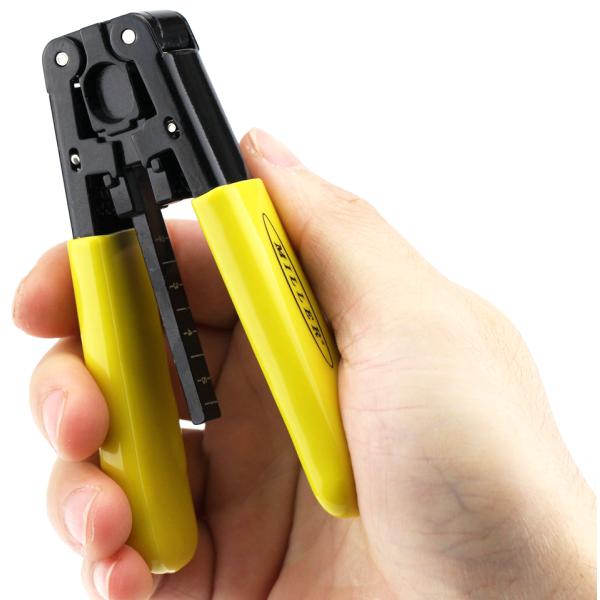 Zinc Alloy Steel CR12 FTTH Fiber Optic Drop Cable Stripper Fiber Optic Tools