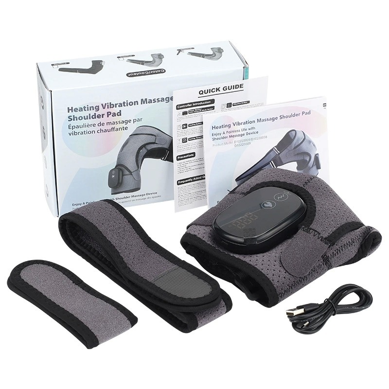Heating Massage Shoulder Strap with 45°C-75°C Levels, 5000mAh Battery, and Neoprene Rubber Material
