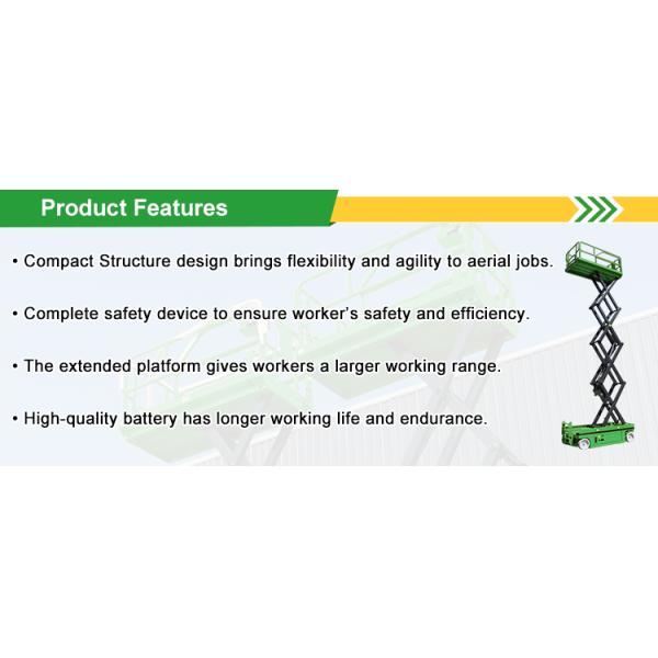 Hydraulic Battery Power Electric Scissor Lift Aerial Work Platform Man Lift