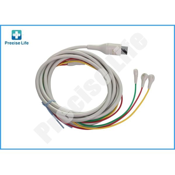 Нихон Кохден BJ-753P ЭКГ Пациентский кабель 6 лидеров Один кусочек ЭКГ кабель с Снап