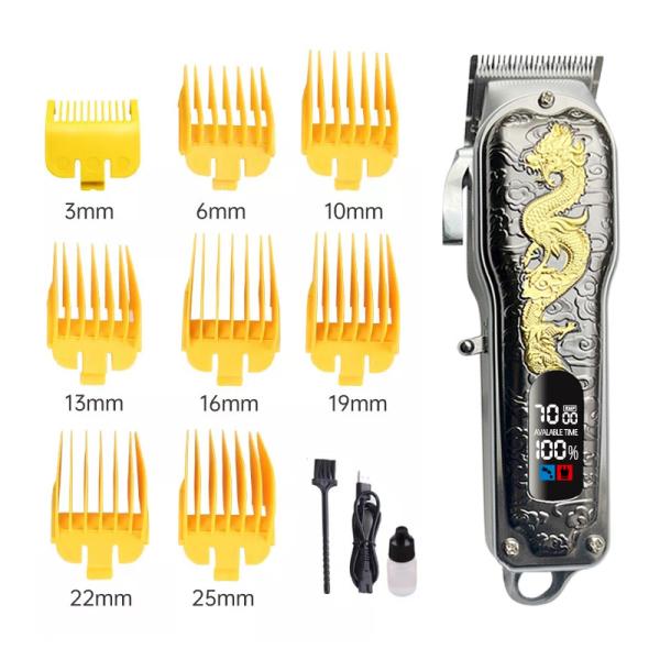 Men Electric Hair Clippers , LED Rechargeable Professional Hair Trimmer