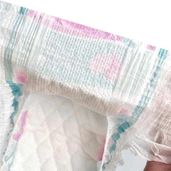 Colorful Grade A Disposable Baby Diapers with Free Samples and Wetness Indicator