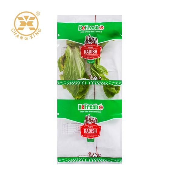 PET/CPP Composite Fresh Vegetable Packaging Bags Bopp Fruit Plastic Bags with Custom Logo