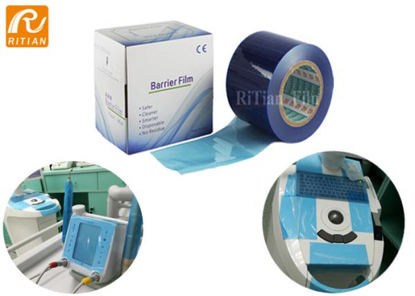 Dental Clinic Use Blue Barrier Film Anti Cross Infection For Hard Clean Places / Dental Clinic