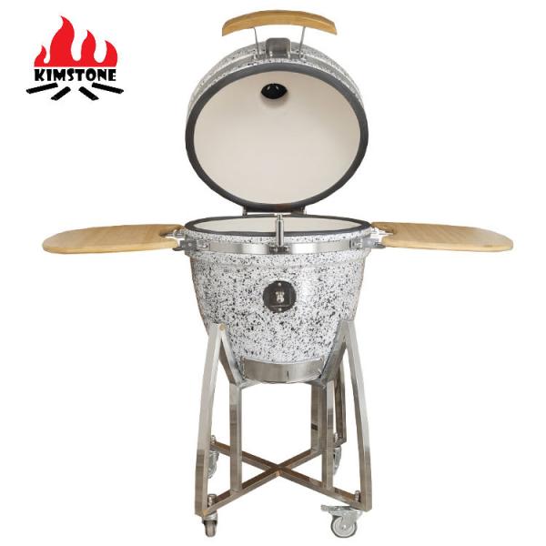 KIMSTONE 2023 New Arrival Customized XL 21 Inch BBQ Charcoal Grill Ceramic Kamado Grill Smoker