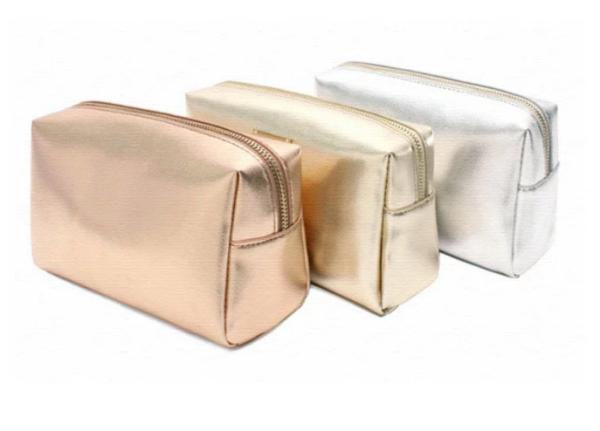 Stylish Waterproof PU Leather Portable Makeup Bag Custom Size Supported
