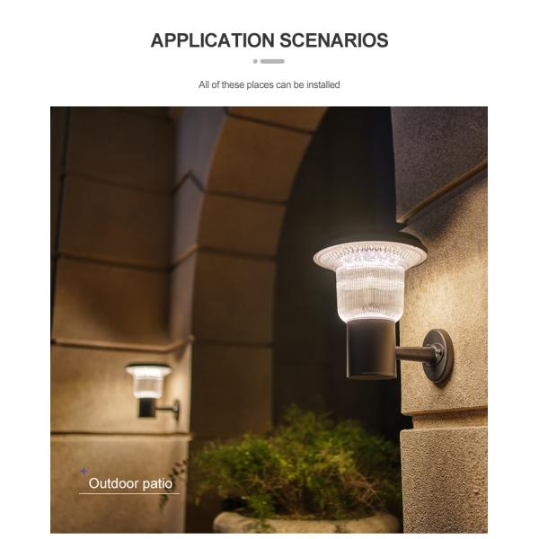 стена IP65 10w 15w 20w солнечная приведенная в действие установила свет приведенный на открытом воздухе парка лампы стены солнечный