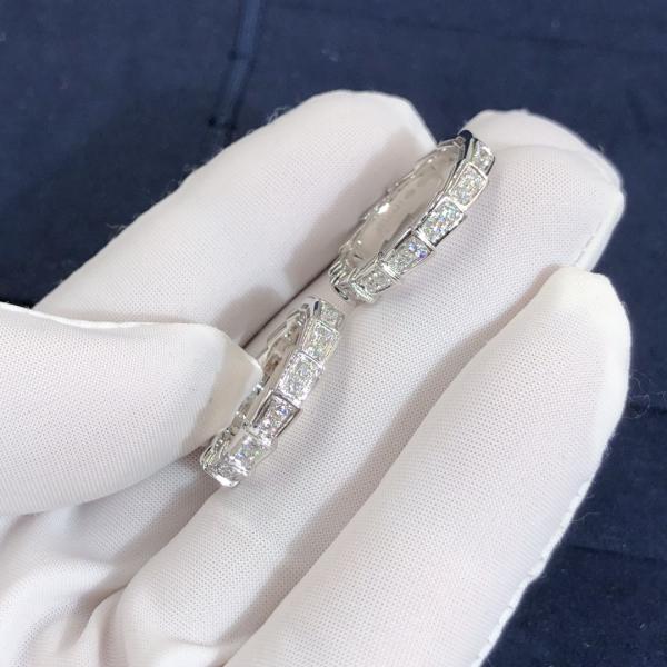Elegant   Customized 18K Gold   Serpenti Viper Ring Diamond Ring Yellow Gold White Gold