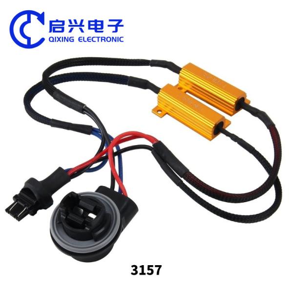 Resistente de ferida de fio de alumínio preto de 50W para luzes LED de carro