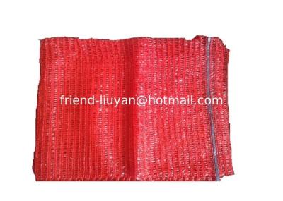 Red Woven Mesh Bag Ventilated Mesh Sacks For Fresh Fruits