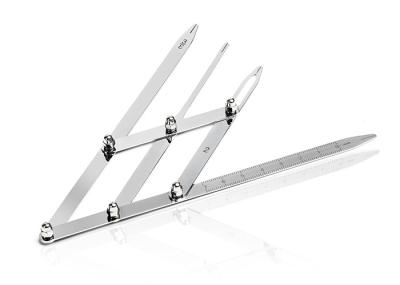 CE Eyebrow Tattoo Ruler Sliver Ratio Permanent Makeup 4 Prong Stainless Steel Golden Mean Calipers