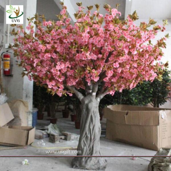 UVG CHR061 Fake Trees for Wedding pink cherry blossom 12ft high