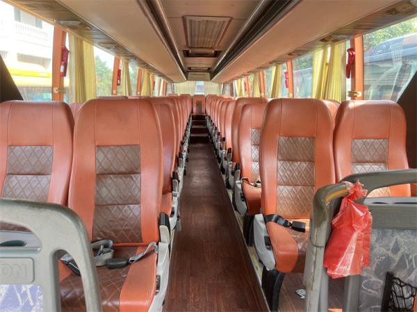 Golden Dragon Used Tour Bus 55 lugares 12m bus usado diesel euro 3 usado autocarro de luxo para a China