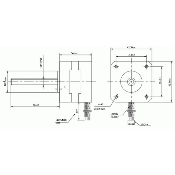 DC 24V-50V зацепил Stepper мотор с руководством винта