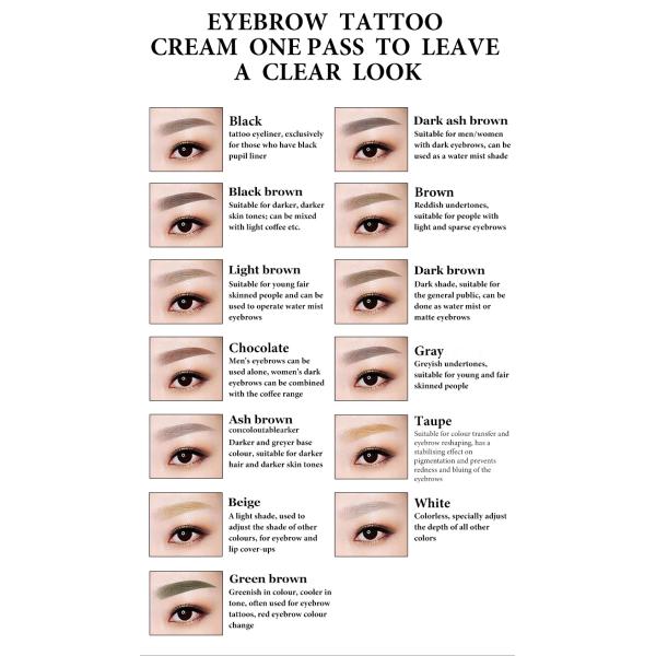 Макияж брови постоянный пигментирует академию чернил татуировки смеси GMT косметическую Perma