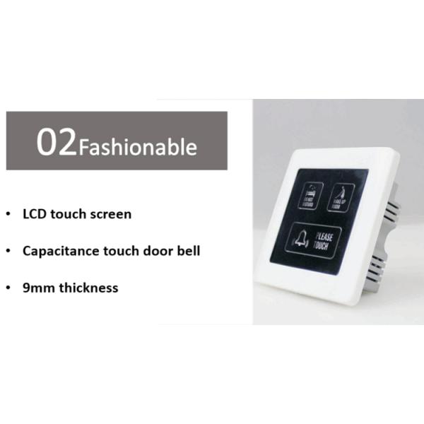 Отель Серебряный беспроводный сенсорный дверной звонок переключатель 2 года гарантия