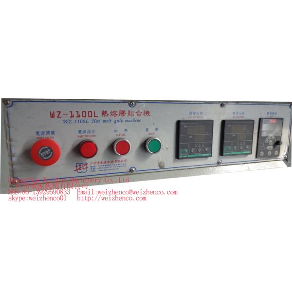 1100mm Hot Melt Gluing Machine for Scouring Pad PE Foam and Plastic Packaging Material