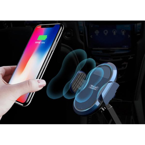 Handlebar Mounted Car Wireless Charger Blue Black ABS PC AC 5V/2A Weight 220g