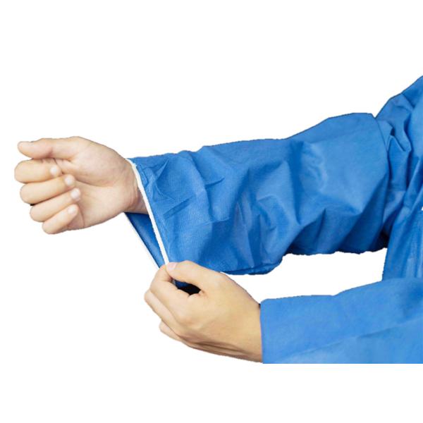 Type5/6 Dark Blue Disposable SMS Chemical Protective Coverall Breathable With Hood