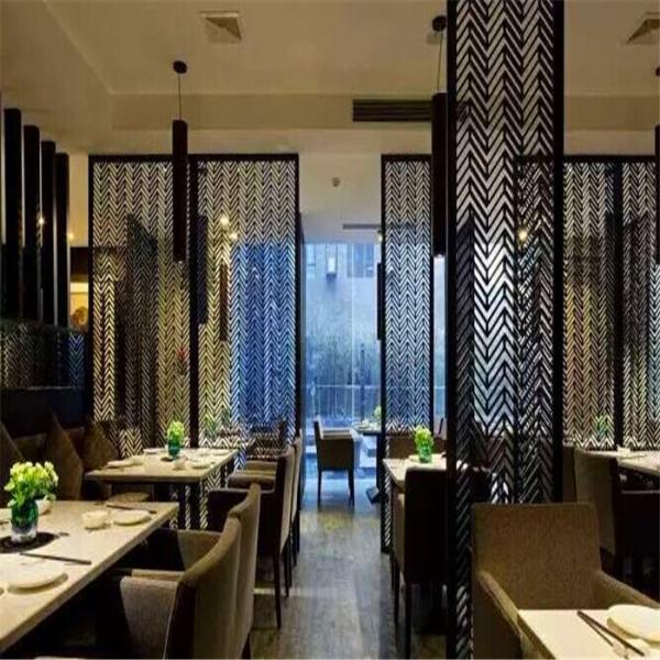 304 201 brass perforated sheet stainless steel screen for resturant room divider deco