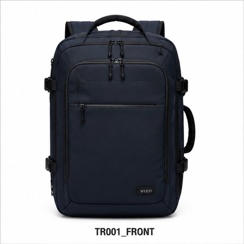 Custom Carry-On Travel Backpack with 180° Opening and 16-Inch Laptop Compartment