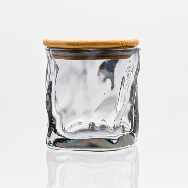 Decoração de casamento de alta qualidade recipiente de vidro porta-velas Borosilicato vela de vidro