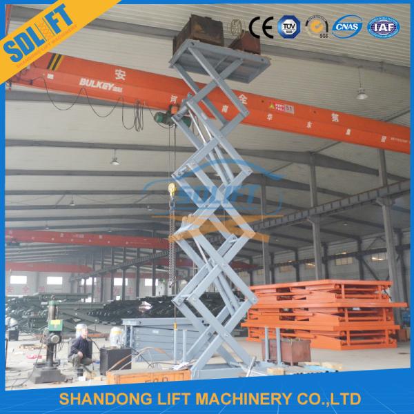 Stable And Safe Stationary Hydraulic Scissor Lift For Cargo Warehouse Scissor Lift Table