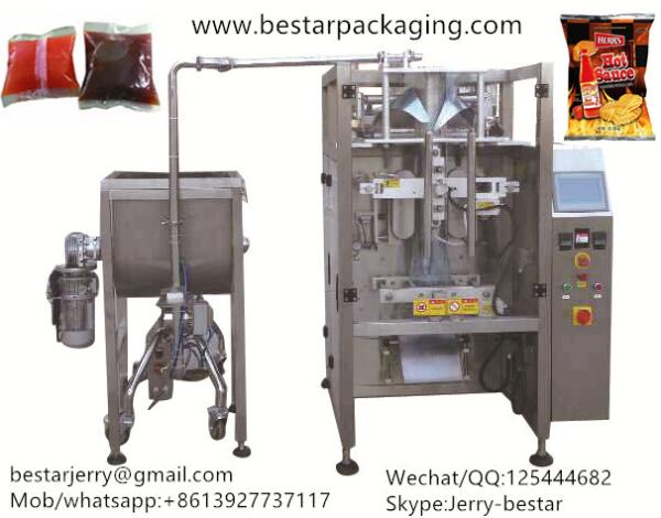 Bestar sealing machine for sweet, ketchup packing bags, machine food packaging from 50ml to 2000ml edible oil,liquid