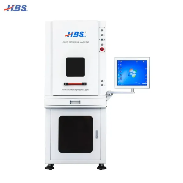20W/30W/50W Full Enclosed Cover Fiber Laser Marking Machine for Metal /Stainless Steel/Copper/Brass