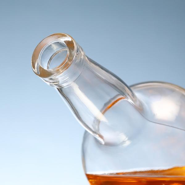 Decal Deep Process Super Flint Glass 750ml Glass Brandy and Gin Bottle Made of Design