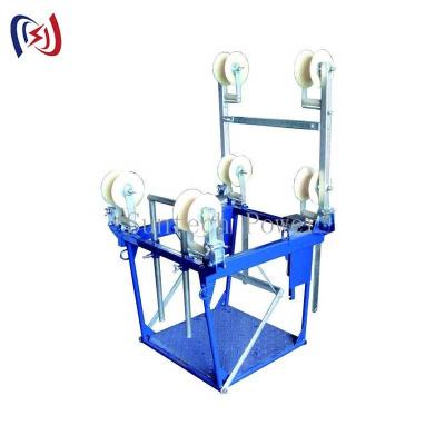 Adjustable Four Conductor Trolley For Overhead Line Repair Operations